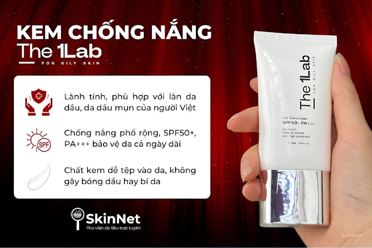 Kem chống nắng kiềm dầu The 1Lab