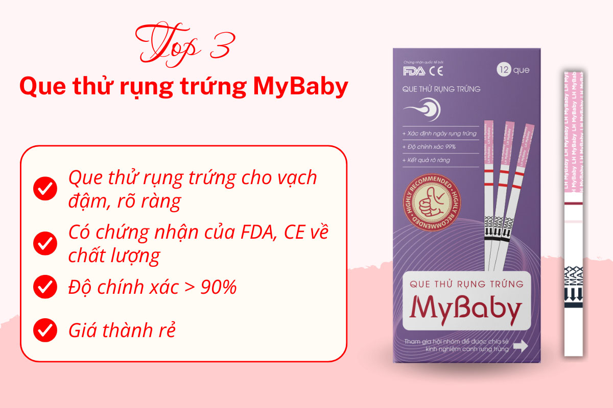 Que thử rụng trứng My Baby