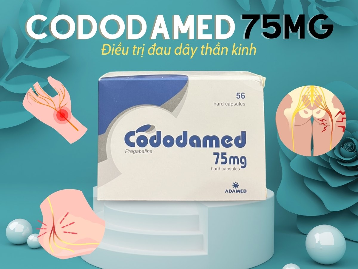 Thuốc Cododamed 75mg điều trị đau dây thần kinh