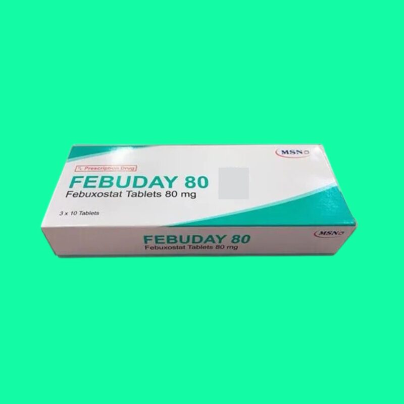 Febunday Thuốc Febuday 80 - Kiểm soát tăng acid uric máu trong bệnh gout mãn