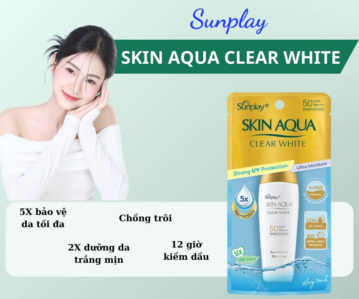 Sữa chống nắng Sunplay Skin Aqua Clear White