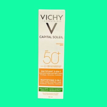 Kem chống nắng Vichy Capital Soleil Mattifying 3-In-1 SPF 50+