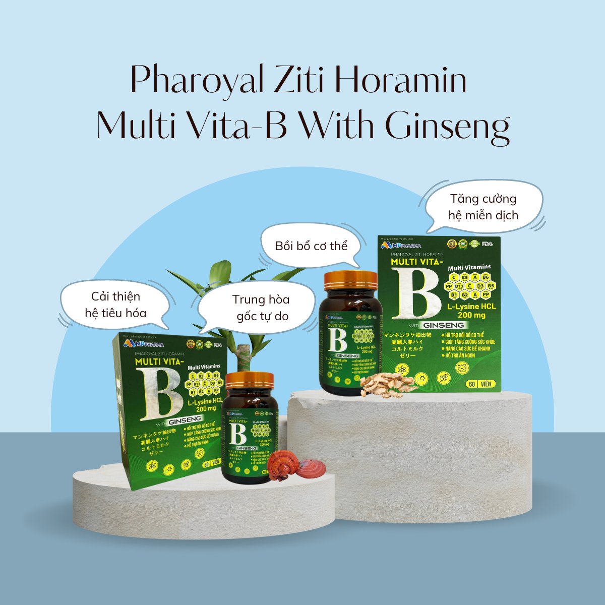 Pharoyal Ziti Horamin Multi Vita-B With Ginseng