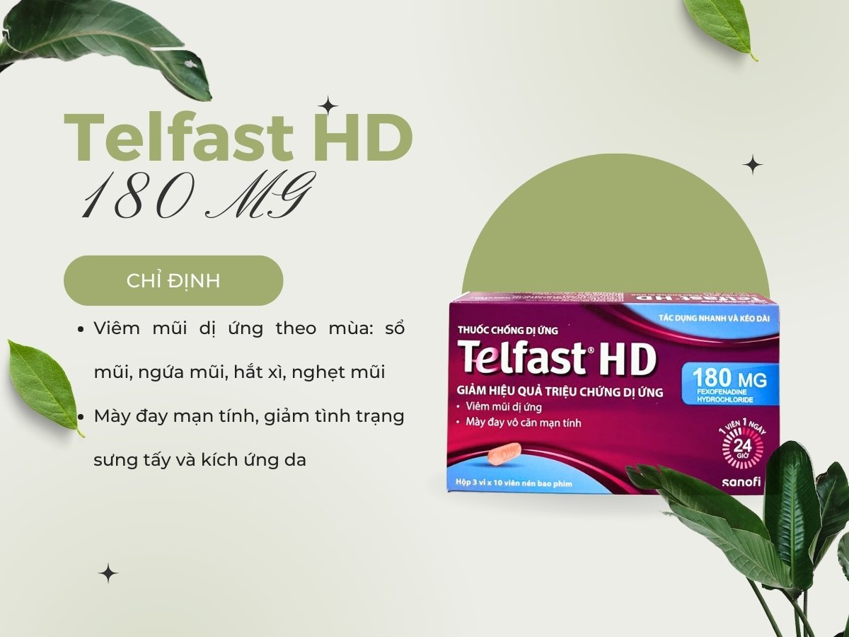 Thuốc Telfast HD 180mg