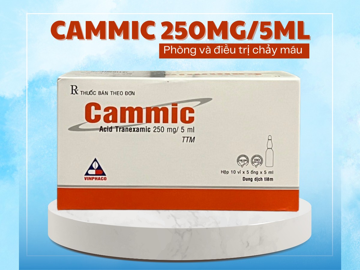 Thuốc Cammic 250mg/5ml phòng và điều trị chảy máu