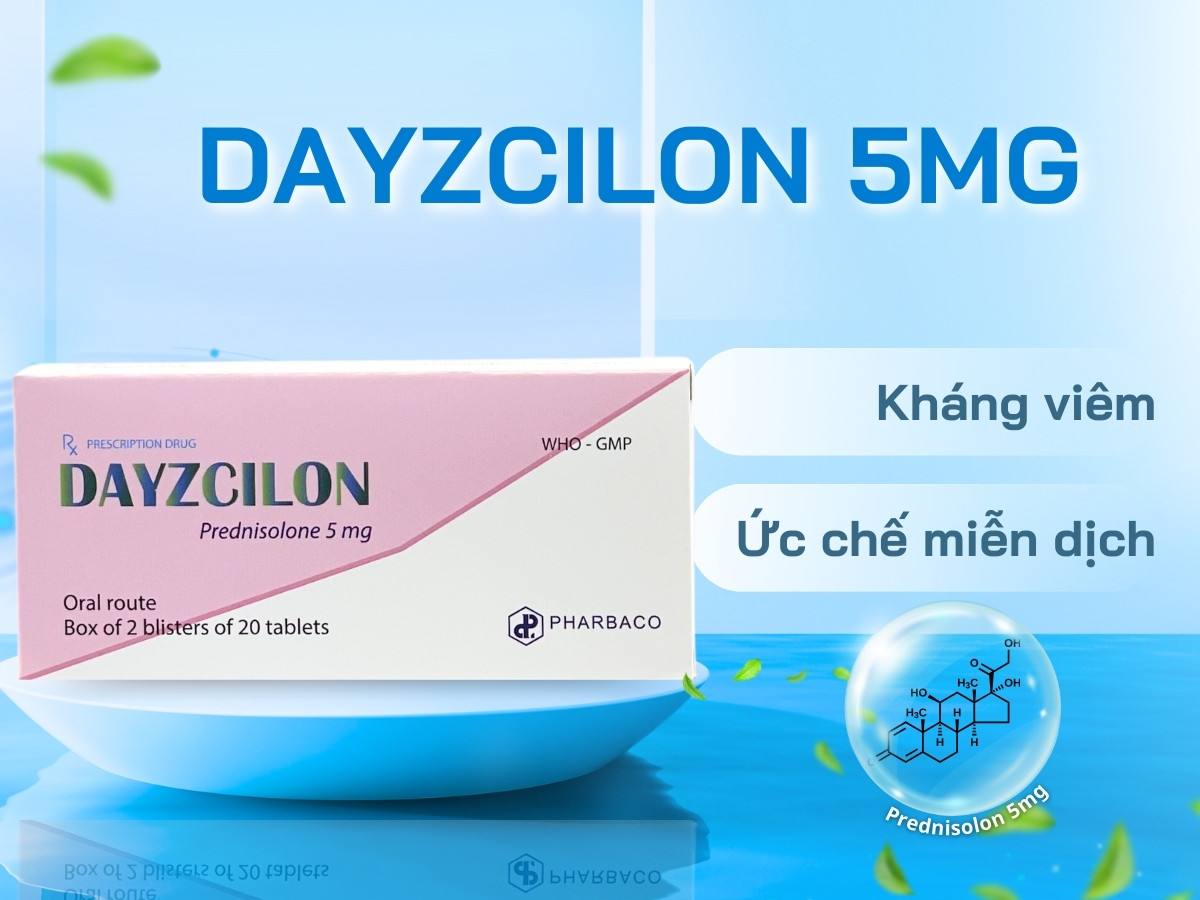 Thuốc Dayzcilon 5mg chống viêm, ức chế miễn dịch