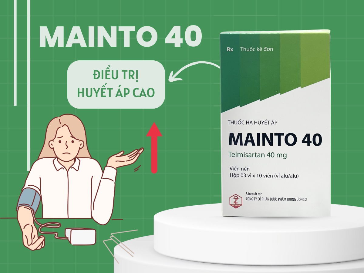 Thuốc Mainto 40 điều trị tăng huyết áp