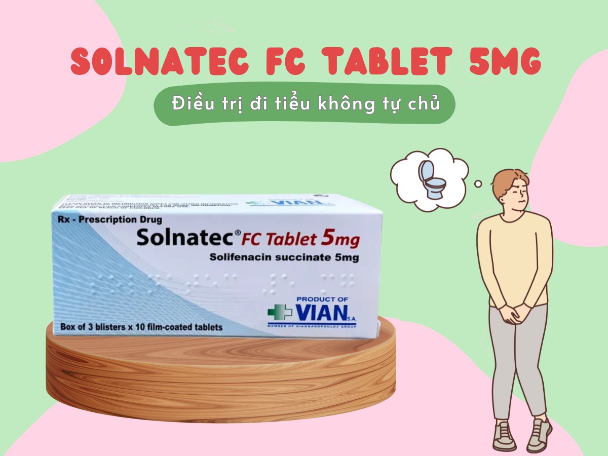 Thuốc Solnatec FC Tablet 5mg trị tiểu không tự chủ