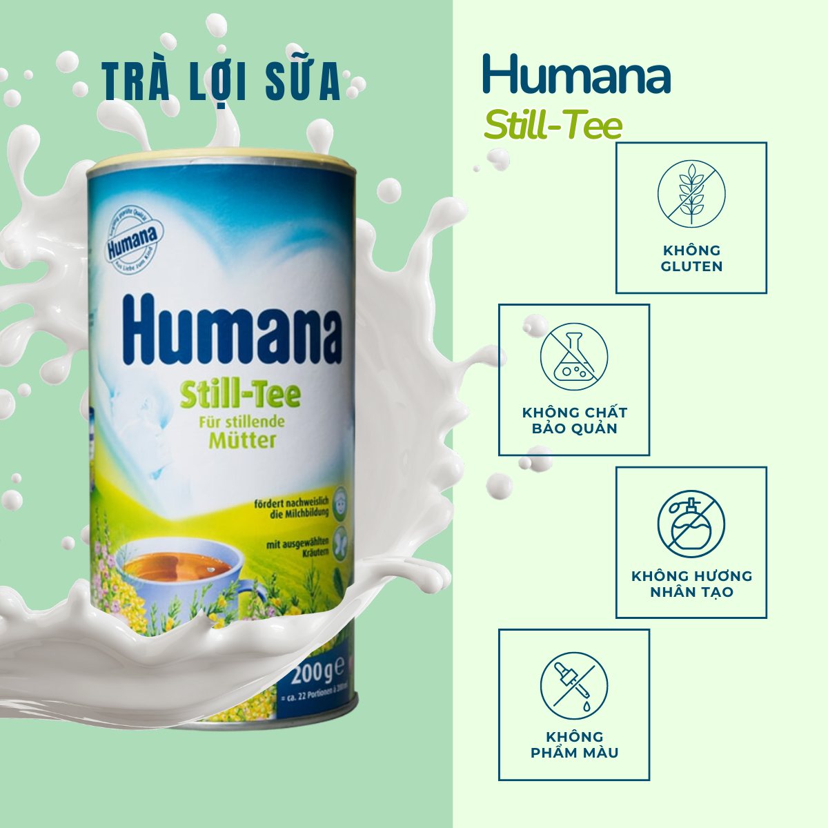 Trà lợi sữa Humana Still-Tee