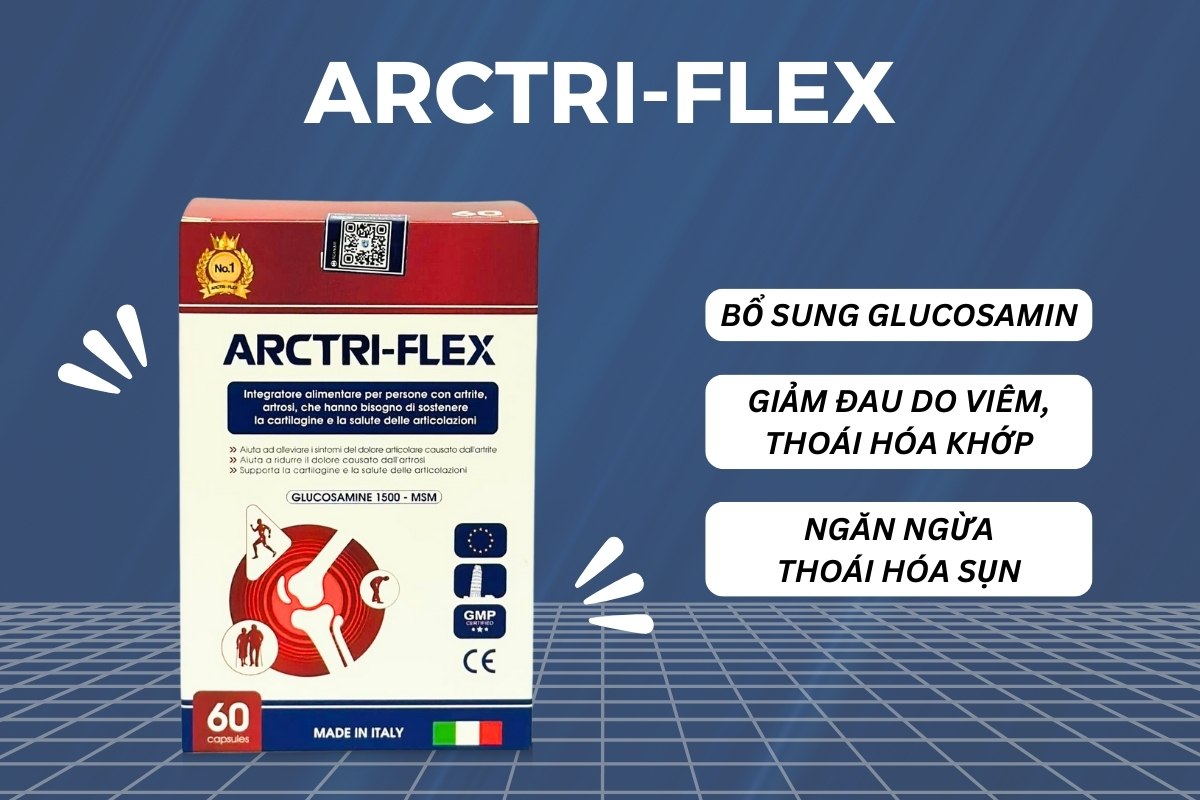 Arctri-Flex hỗ trợ giảm triệu chứng đau khớp do viêm, thoái hóa khớp