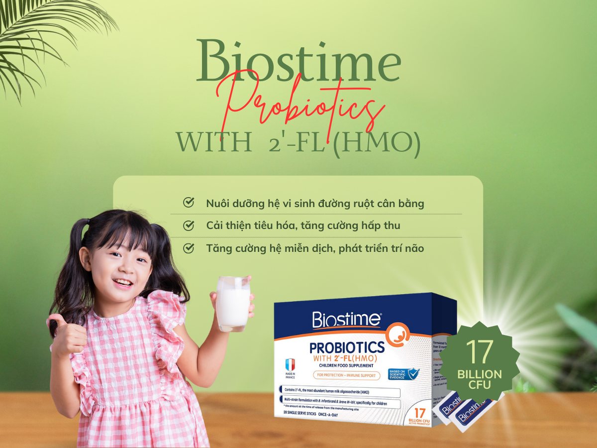 Men vi sinh Biostime Children Probiotics With 2’-FL HMO