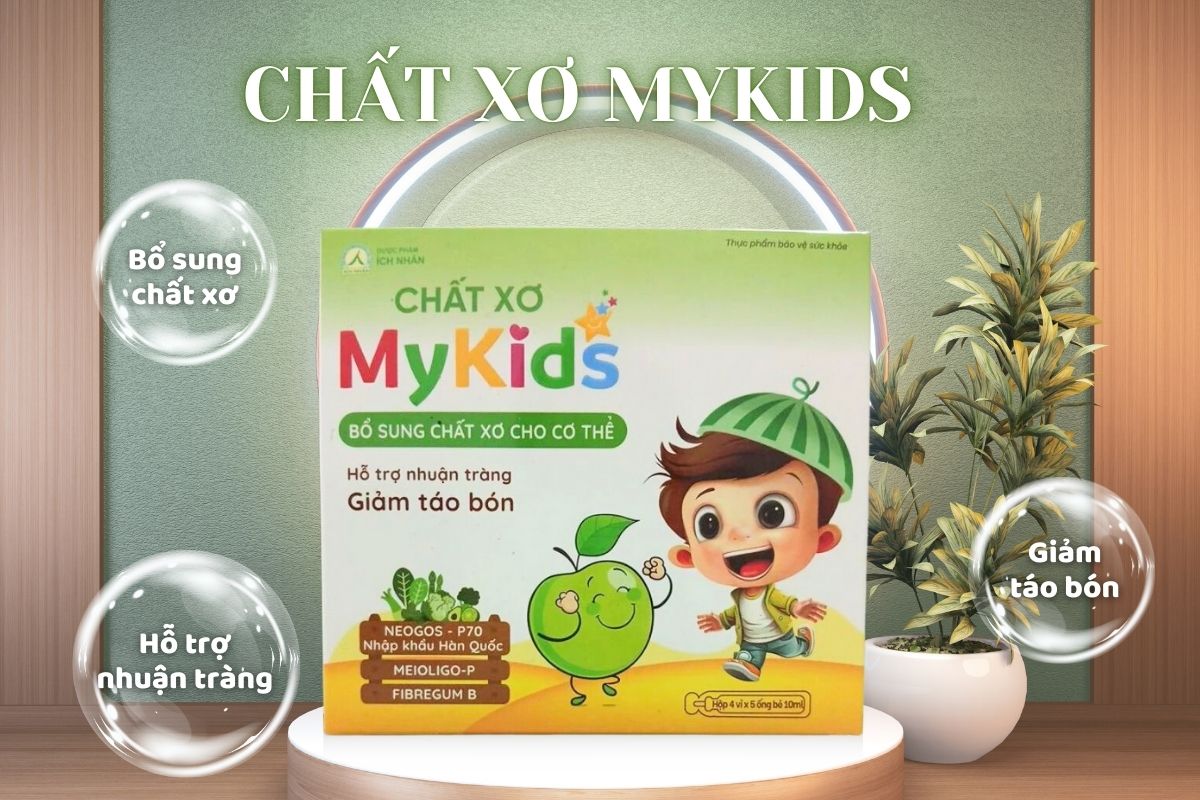 Chất Xơ Mykids bổ sung chất xơ, hỗ trợ nhuận tràng, giảm táo bón