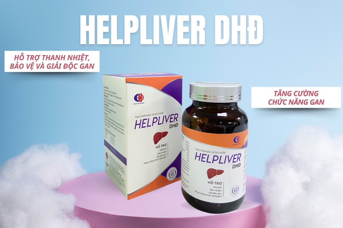 Helpliver DHĐ hỗ trợ giải độc, bảo vệ, tăng cường chức năng gan