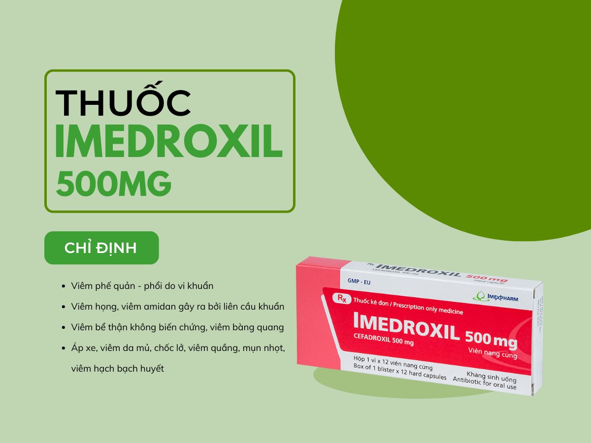 Thuốc Imedroxil 500mg