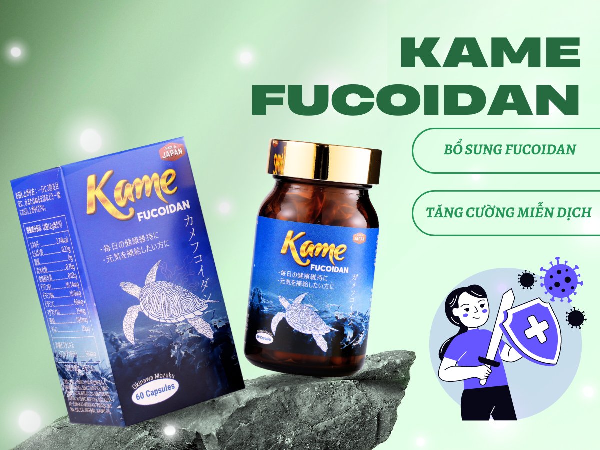 Kame Fucoidan hỗ trợ tăng cường sức đề kháng cho cơ thể