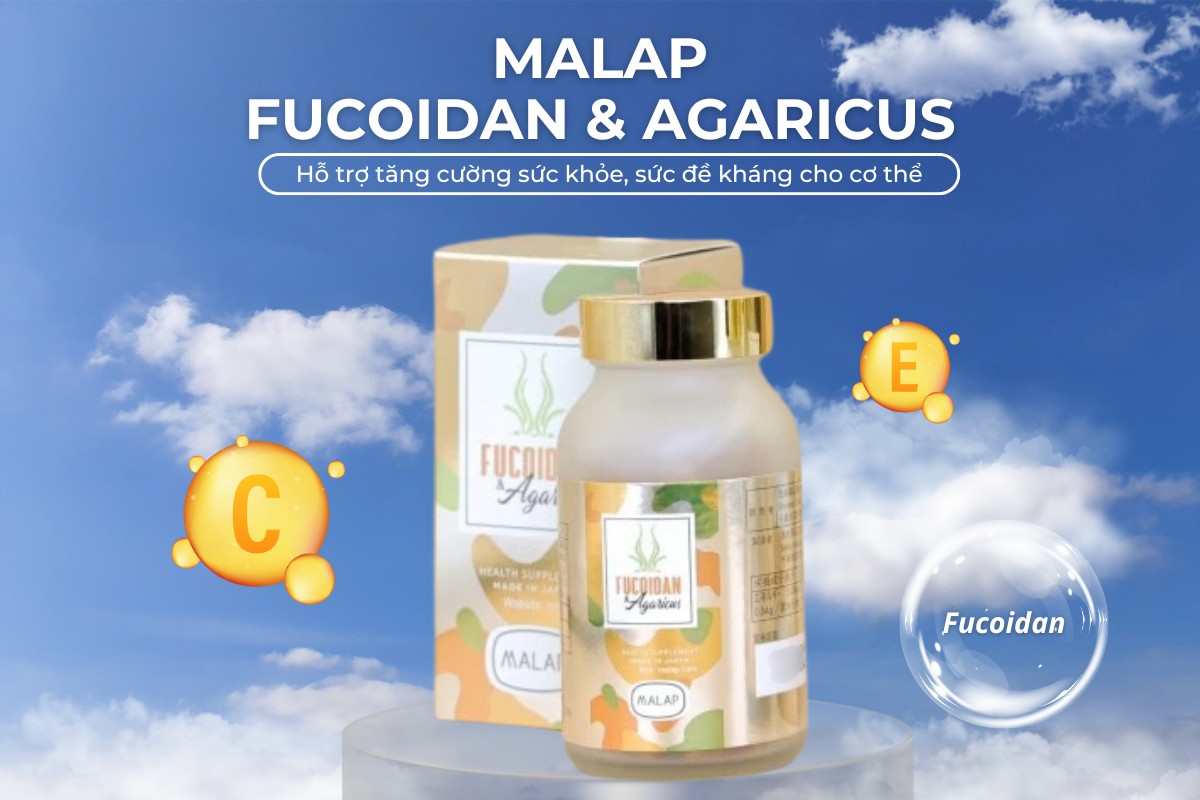 Malap Fucoidan & Agaricus hỗ trợ tăng cường miễn dịch cho cơ thể