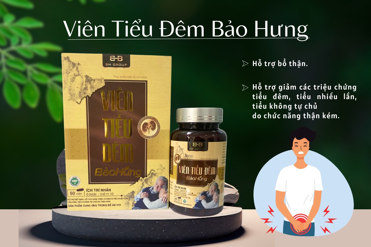 Viên Tiểu Đêm Bảo Hưng hỗ trợ bổ thận, giảm triệu chứng tiểu đêm, tiểu nhiều lần, tiểu không tự chủ