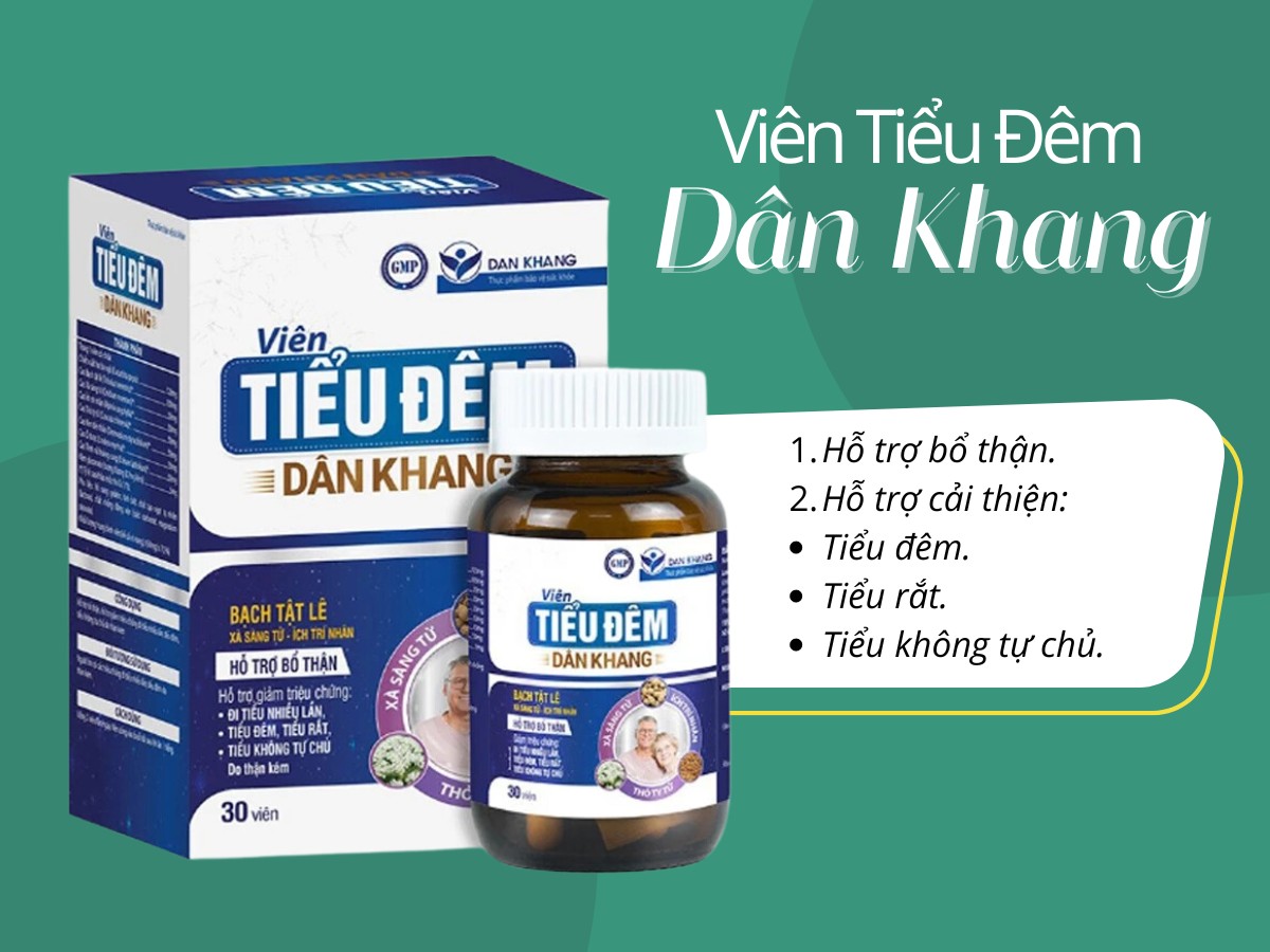 Viên Tiểu Đêm Dân Khang hỗ trợ bổ thận, giảm tiểu đêm nhiều lần