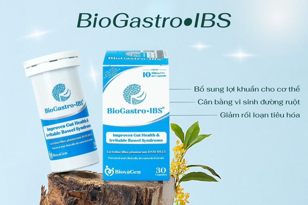 BioGastro•IBS bổ sung lợi khuẩn, cân bằng hệ vi sinh đường ruột