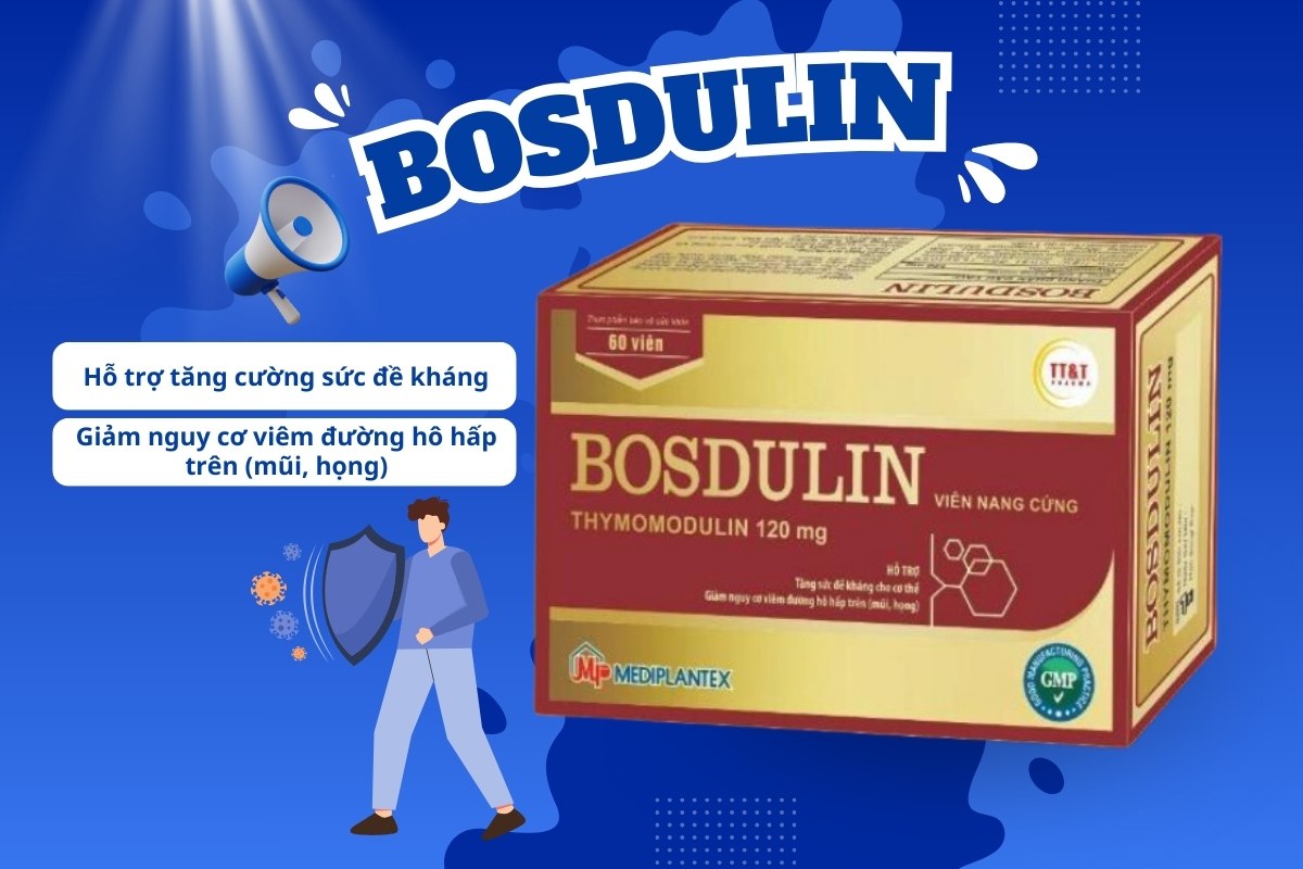 Bosdulin tăng cường đề kháng, giảm nguy cơ viêm đường hô hấp