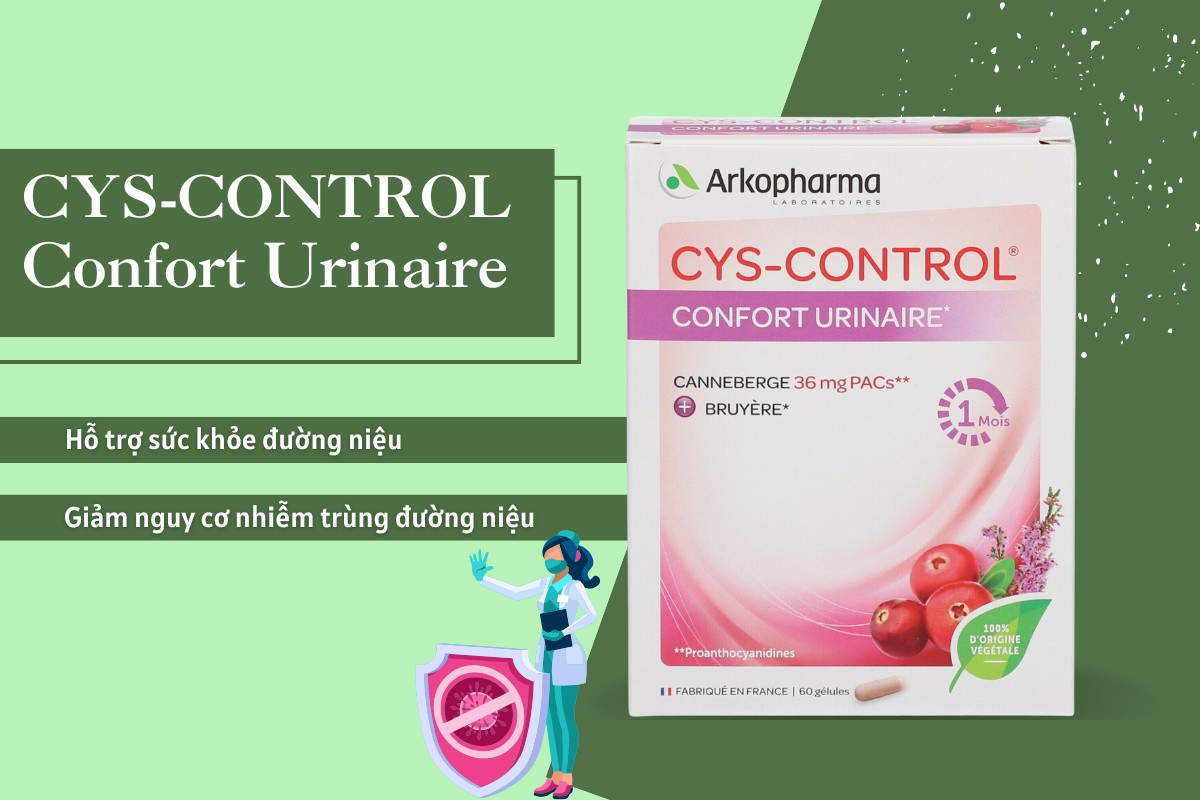 CYS-Control Confort Urinaire ngăn ngừa nhiễm trùng tiết niệu