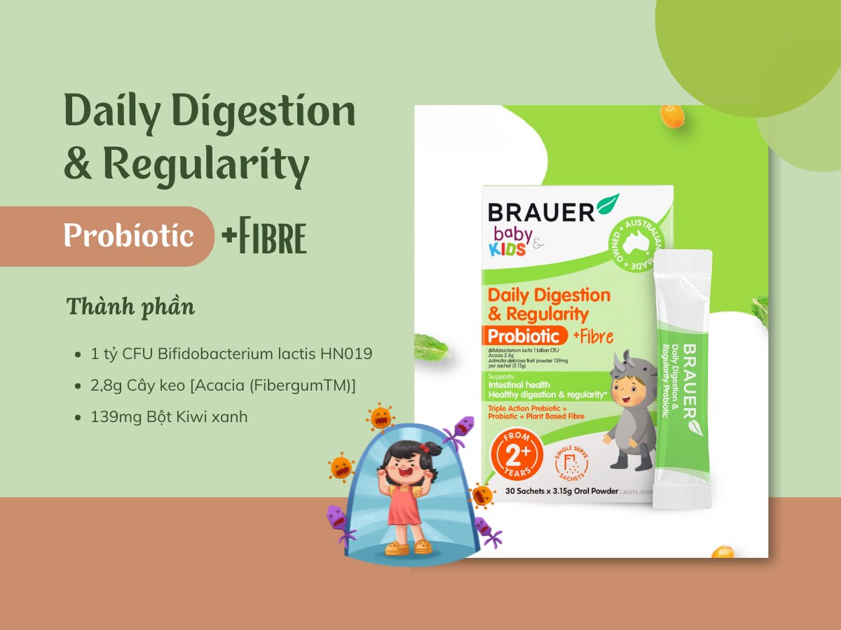 BRAUER Baby & Child Daily Digestion & Regularity Probiotic