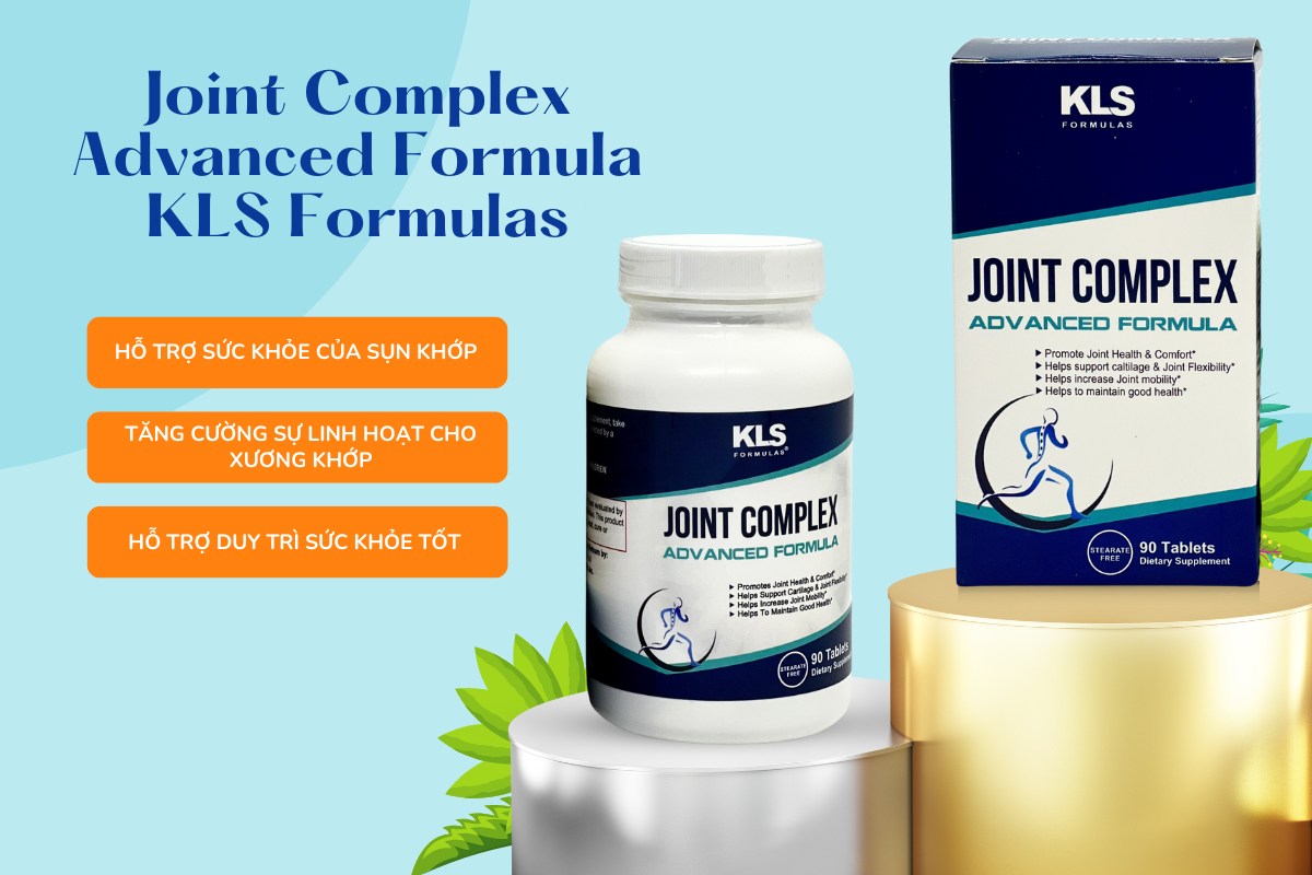 Joint Complex Advanced Formula KLS Formulas hỗ trợ sức khỏe xương, sụn, khớp