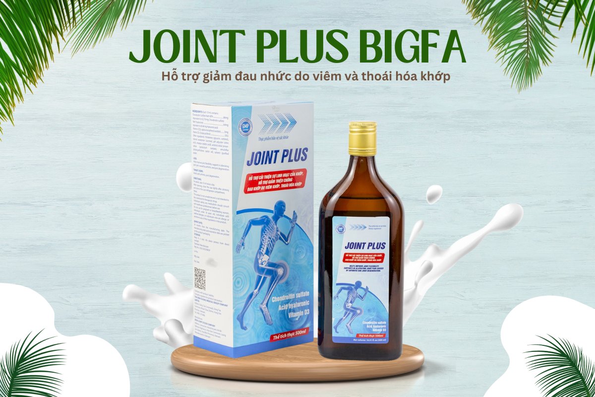 Joint Plus Bigfa hỗ trợ giảm triệu chứng do viêm, thoái hóa khớp