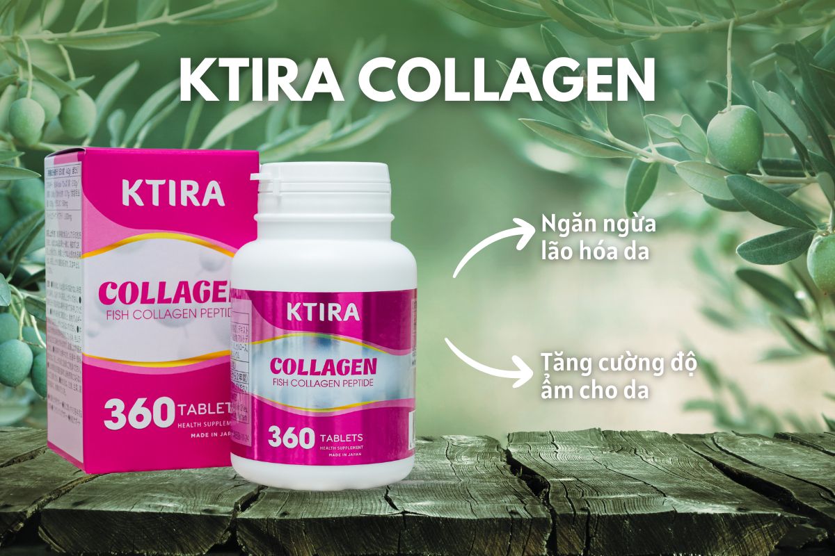 Ktira Collagen hỗ trợ chống lão hóa, tăng cường độ ẩm cho da