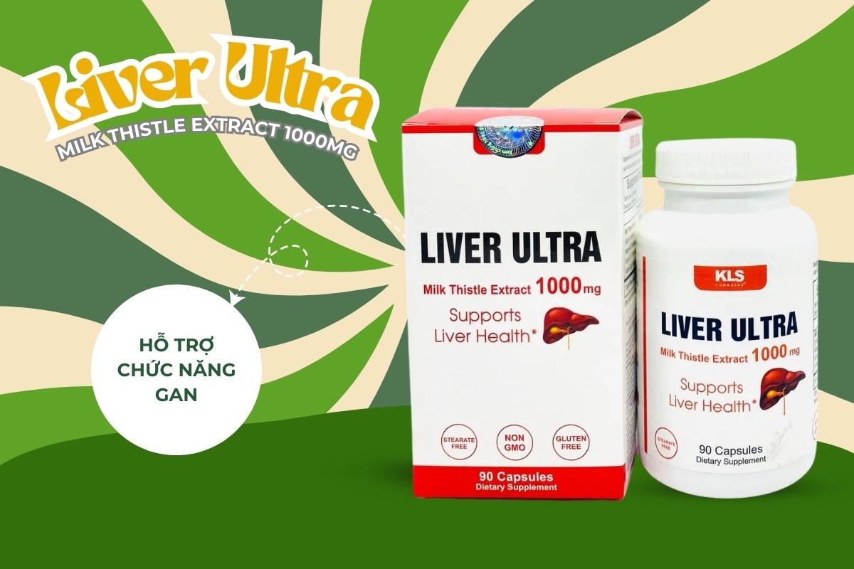 Liver Ultra Milk Thistle Extract 1000mg hỗ trợ sức khỏe gan