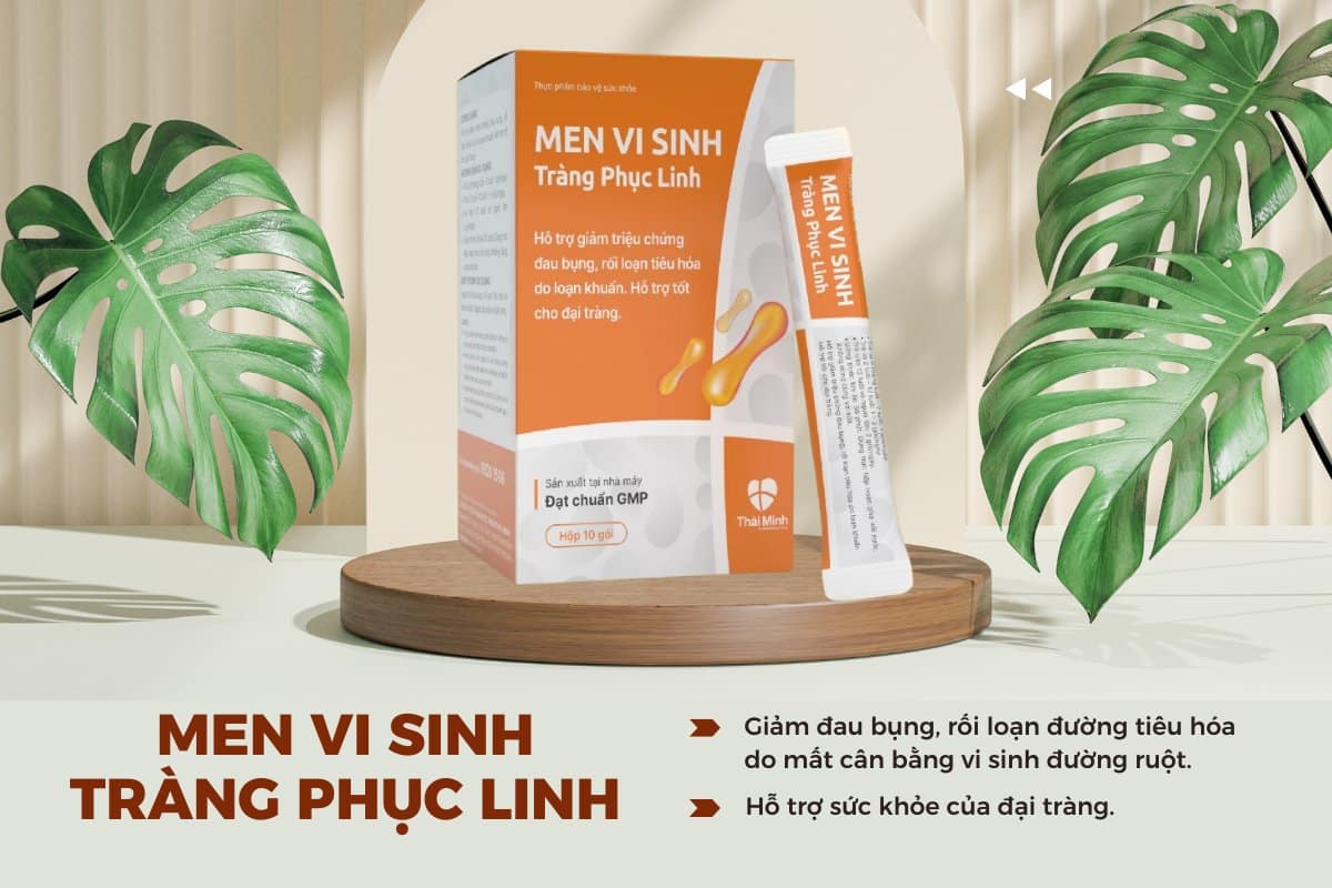 Men vi sinh Tràng Phục Linh hỗ trợ cải thiện tình trạng loạn khuẩn đường ruột