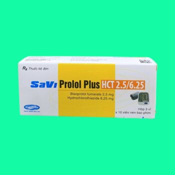 Thuốc SaviProlol Plus HCT 2.5/6.25