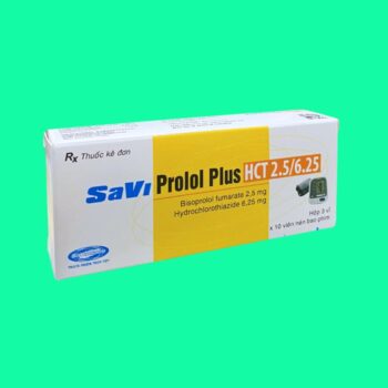 Thuốc SaviProlol Plus HCT 2.5/6.25