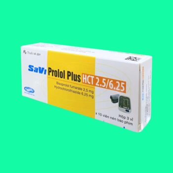 Thuốc SaviProlol Plus HCT 2.5/6.25