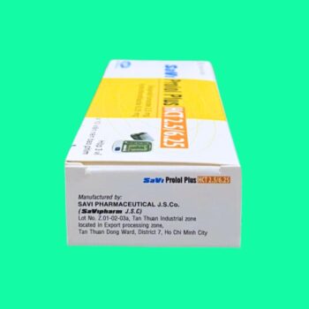 Thuốc SaviProlol Plus HCT 2.5/6.25