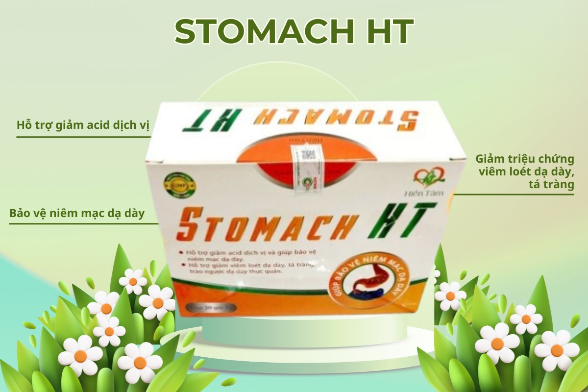 Stomach HT hỗ trợ giảm acid dịch vị, bảo vệ niêm mạc dạ dày