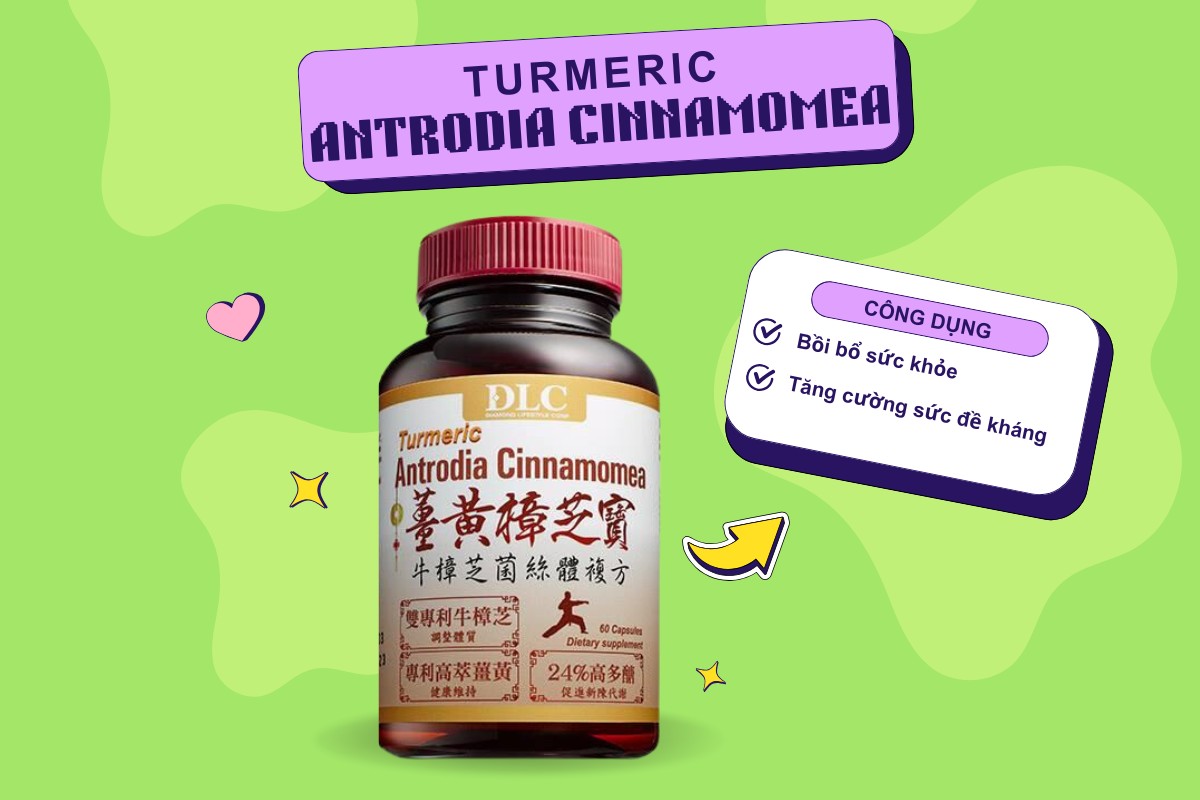 Turmeric Antrodia Cinnamomea hỗ trợ tăng cường sức đề kháng