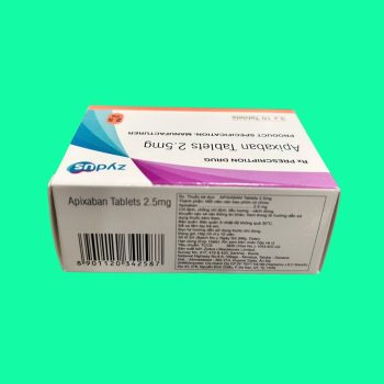 Apixaban Tablets 2,5mg Zydus