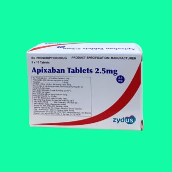 Thuốc Apixaban Tablets 2,5mg Zydus