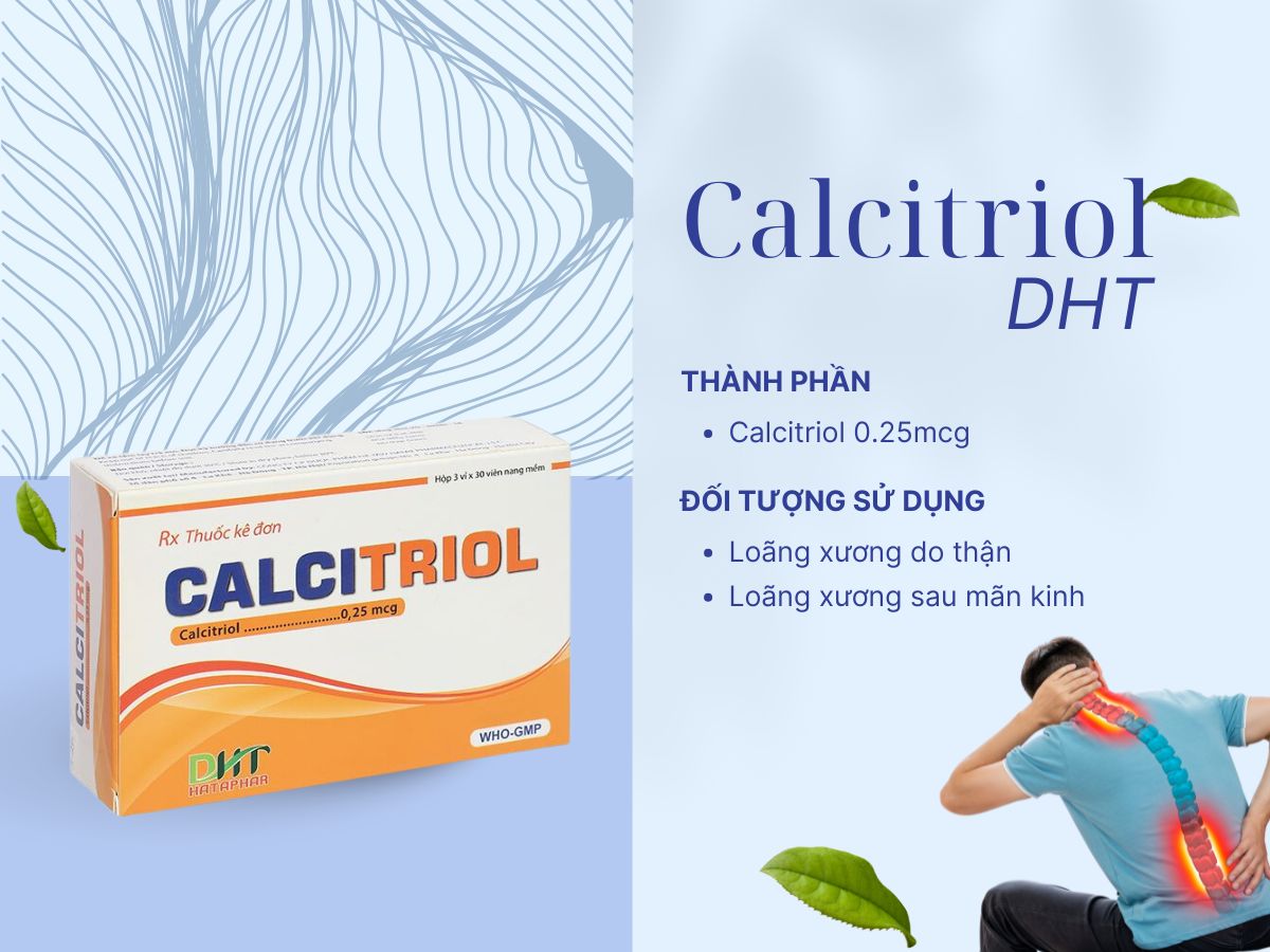 Thuốc Calcitriol DHT 0,25mcg