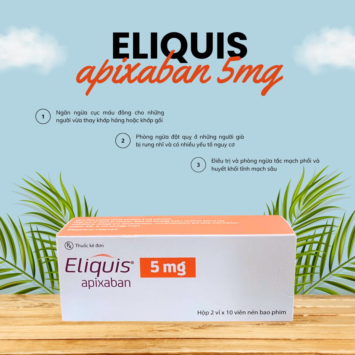 Thuốc Eliquis 5mg