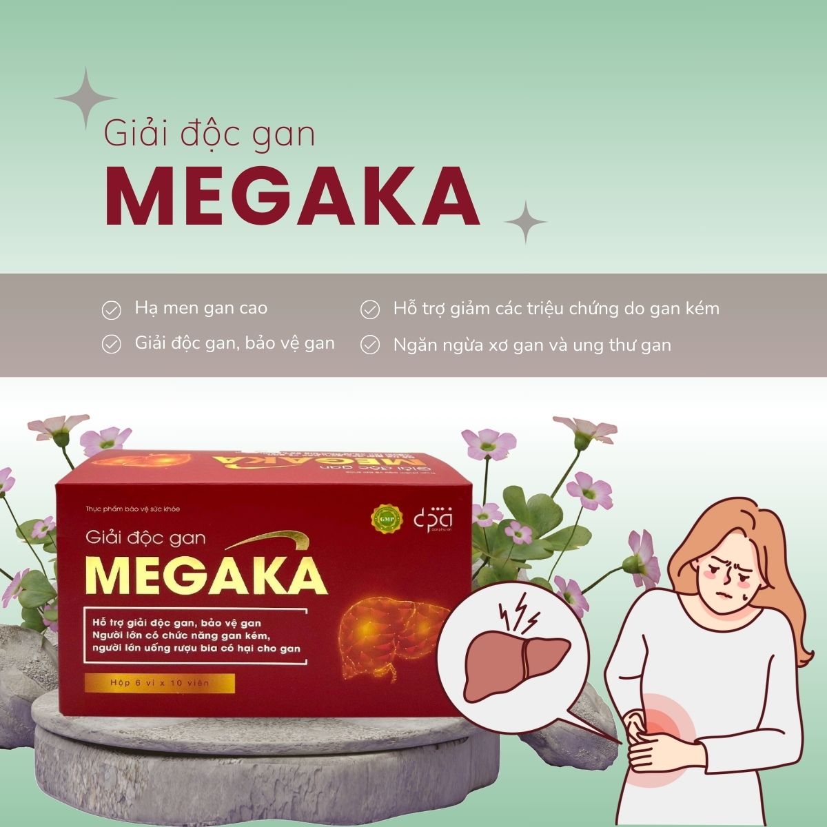 Giải độc gan Megaka