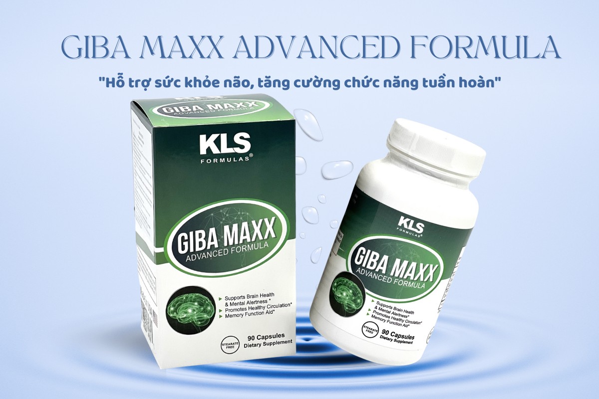 Giba Maxx Advanced Formula hỗ trợ tăng cường sức khỏe não bộ