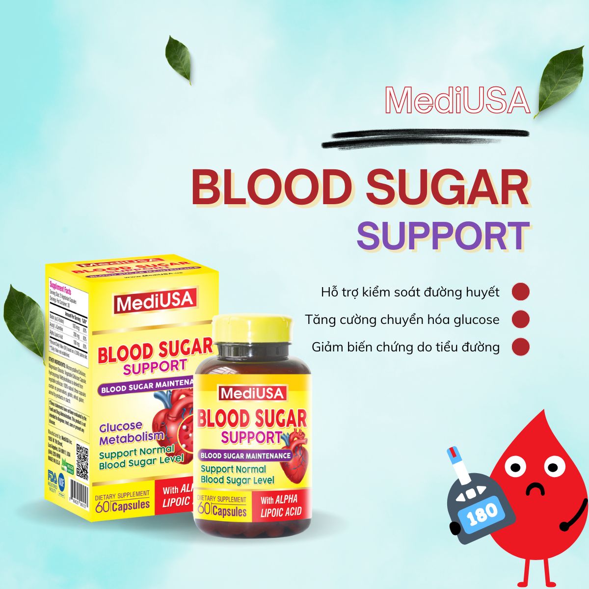 MediUSA Blood Sugar Support