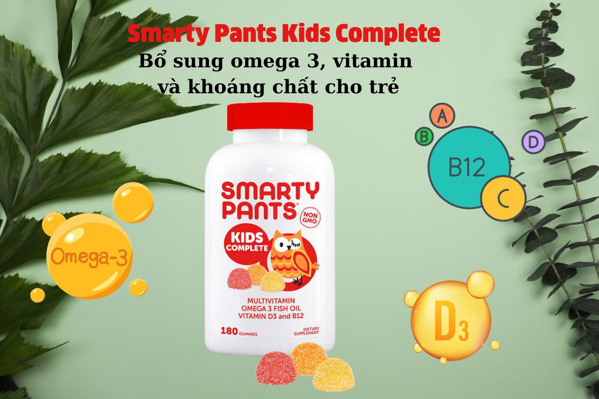 Smarty Pants Kids Complete bổ sung vitamin và khoáng chất cho bé