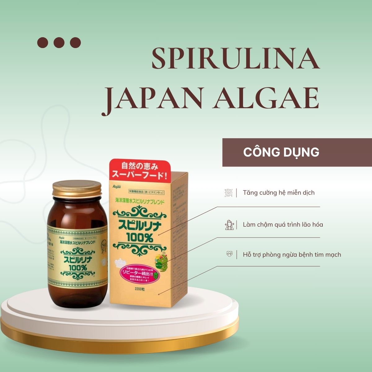 Tảo Xoắn Spirulina Japan Algae