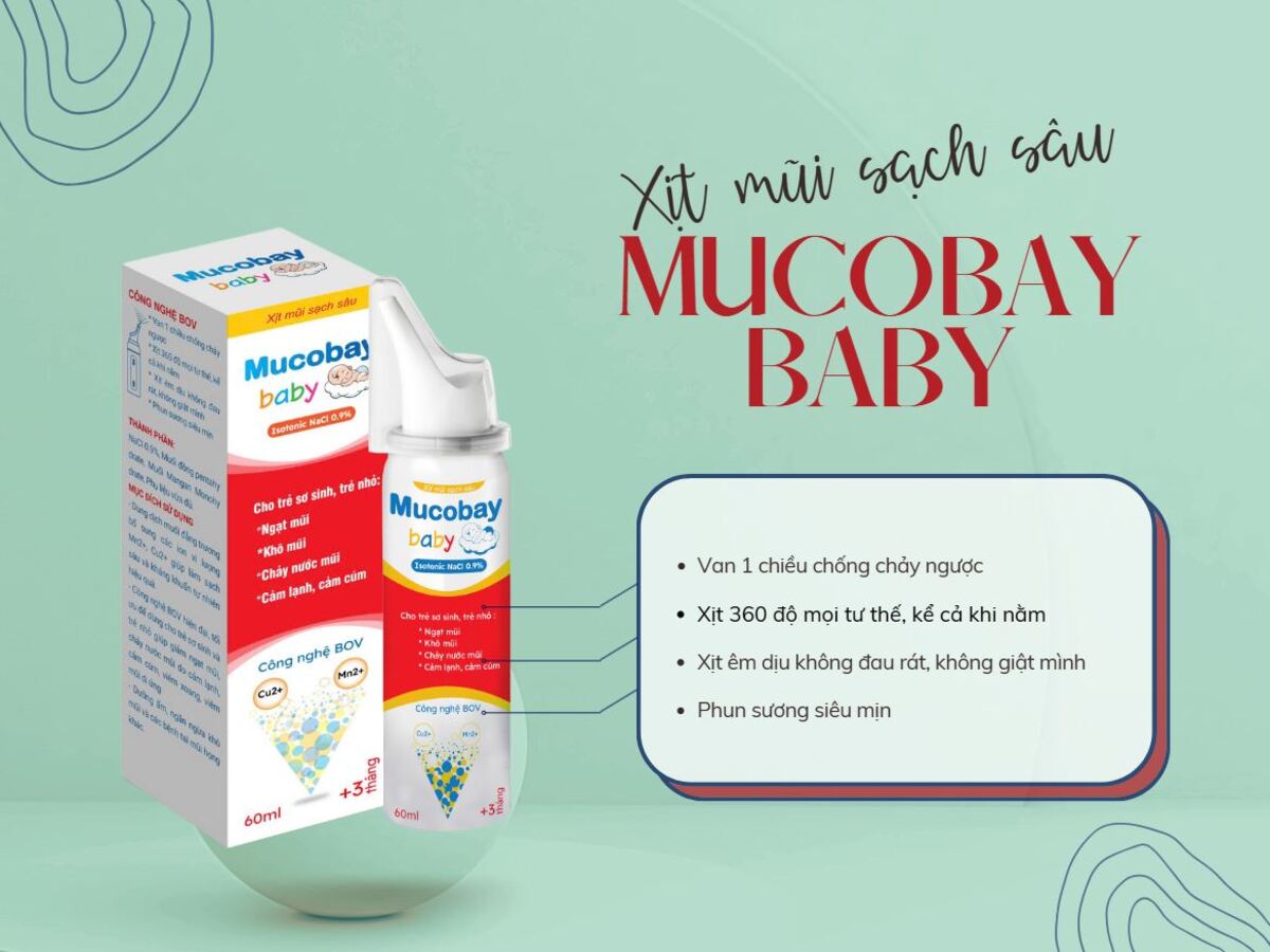 Xịt mũi Mucobay Baby