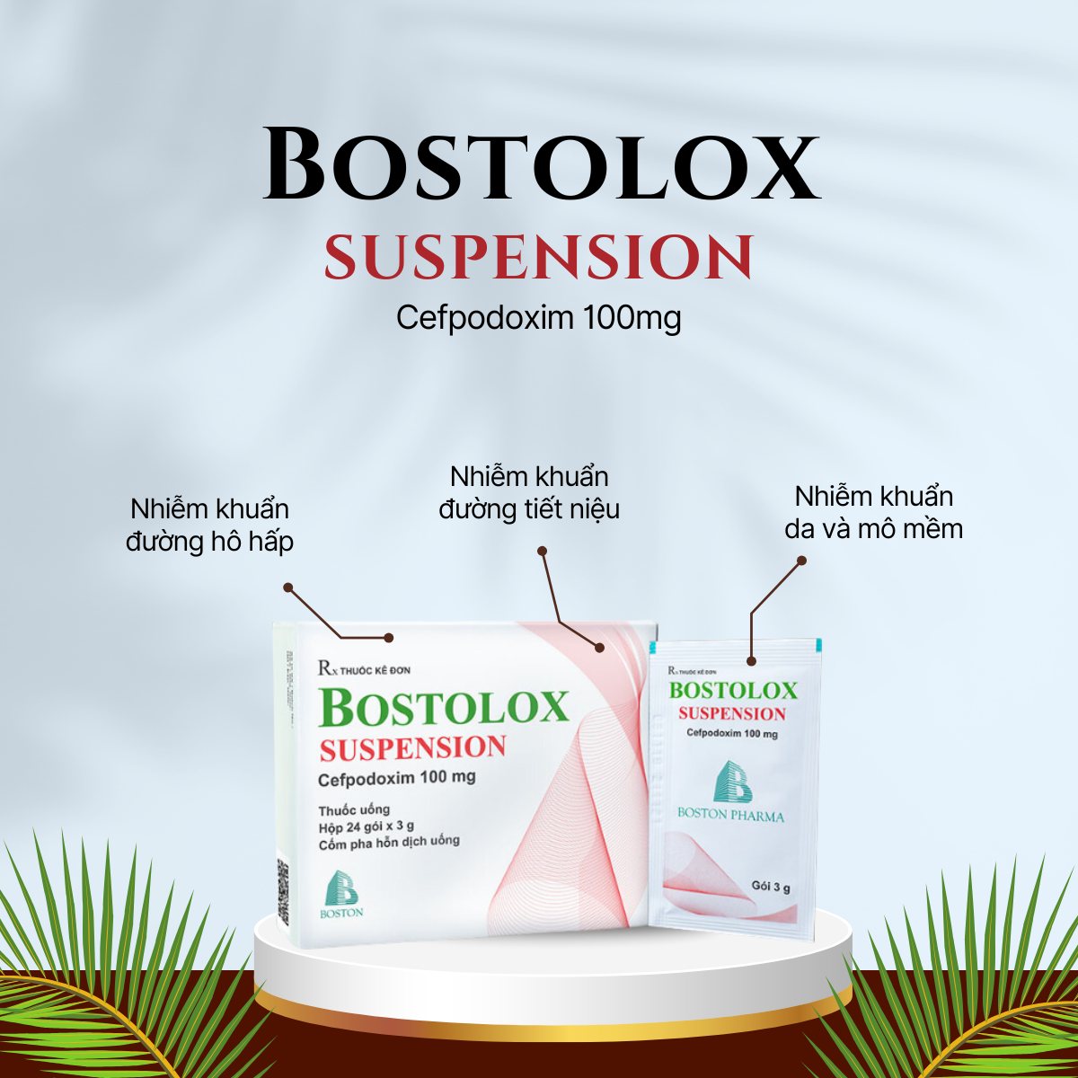 Thuốc Bostolox suspension 100mg