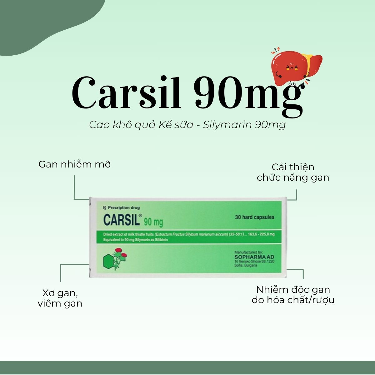 Thuốc Carsil 90mg