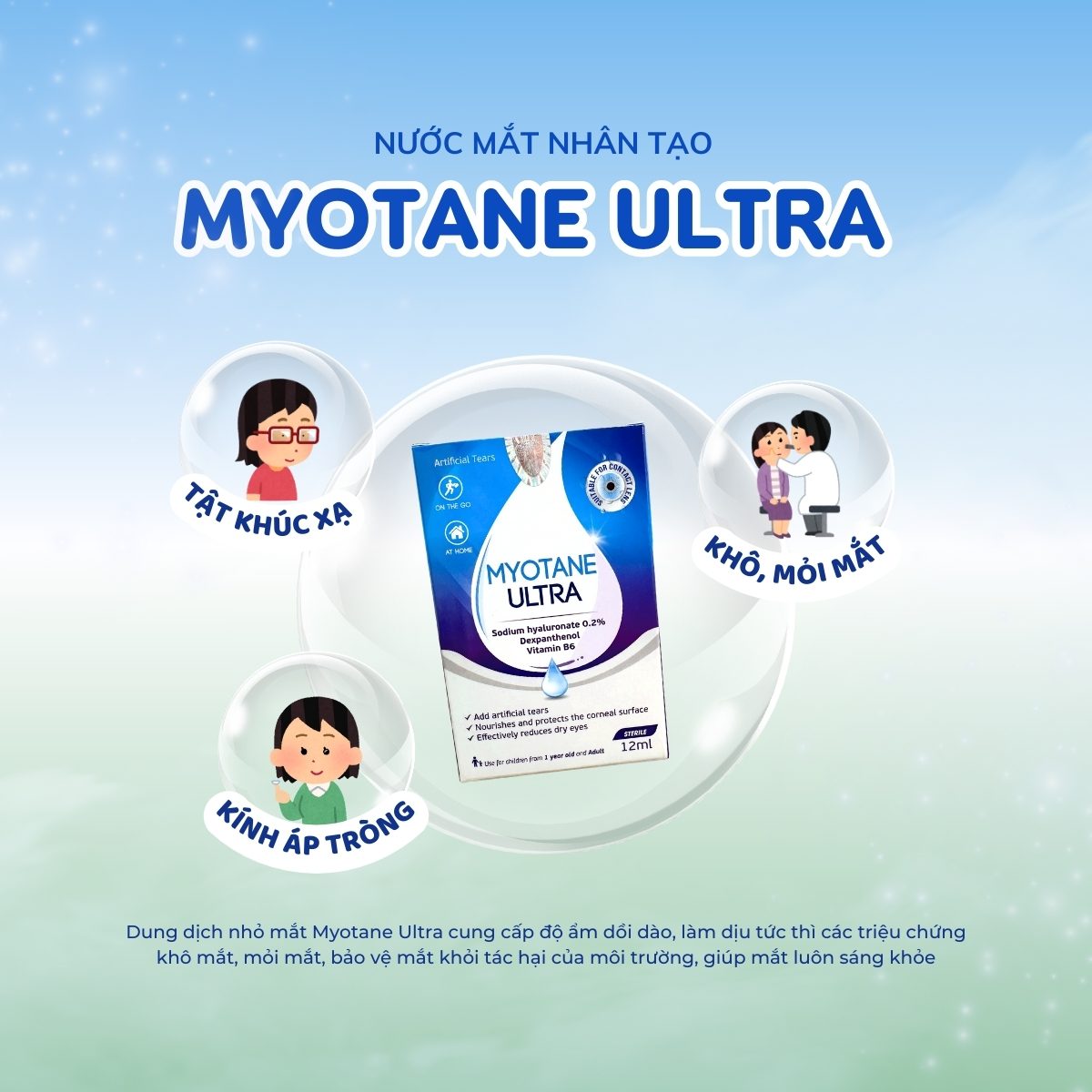 Nước mắt nhân tạo Myotane Ultra